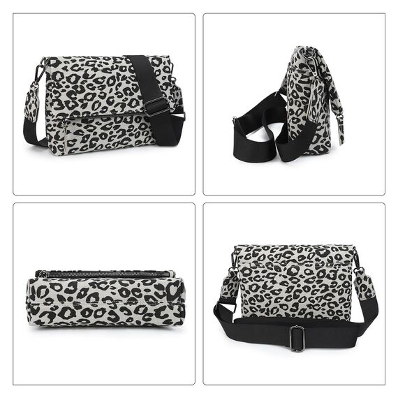 Gladdon Umhängetasche damen,Schultertasche mit Reißverschluss, Crossbody Tasche, Leder Handtasche Klein, Daypack……