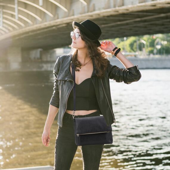 Gladdon Umhängetasche damen,Schultertasche mit Reißverschluss, Crossbody Tasche, Leder Handtasche Klein, Daypack……