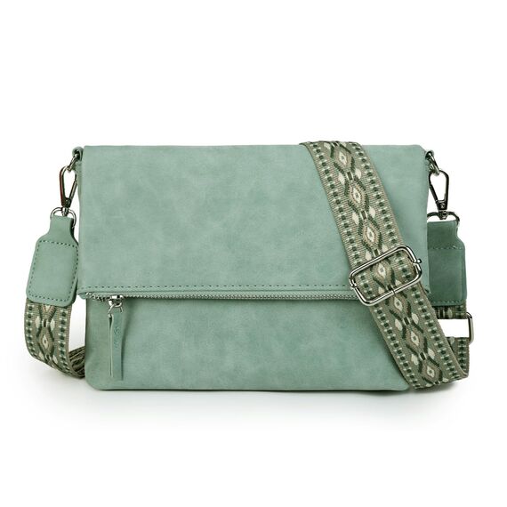 Gladdon Umhängetasche damen,Schultertasche mit Reißverschluss, Crossbody Tasche, Leder Handtasche Klein, Daypack……