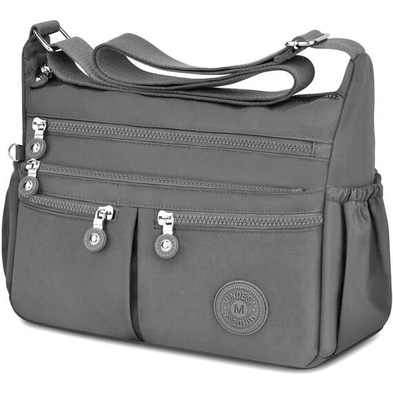 TEUEN Crossbody Bag Damen Große Kapazität Wasserdicht Nylon Umhängetasche Damen Mittelgroß, Casual Handtasche & Leichte Schultertasche Gross Messenger Bag mit Vielen Fächern
