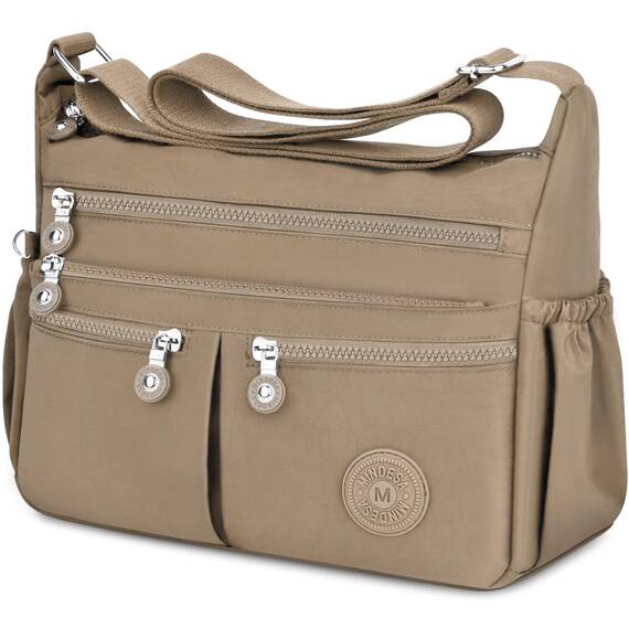 TEUEN Crossbody Bag Damen Große Kapazität Wasserdicht Nylon Umhängetasche Damen Mittelgroß, Casual Handtasche & Leichte Schultertasche Gross Messenger Bag mit Vielen Fächern