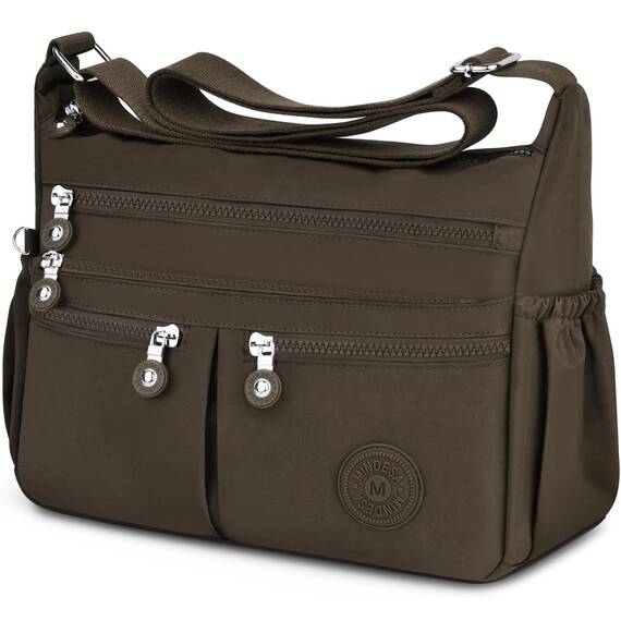 TEUEN Crossbody Bag Damen Große Kapazität Wasserdicht Nylon Umhängetasche Damen Mittelgroß, Casual Handtasche & Leichte Schultertasche Gross Messenger Bag mit Vielen Fächern
