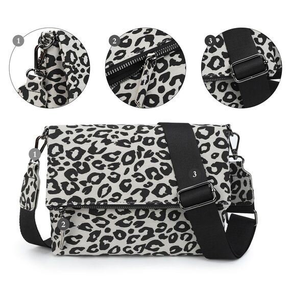 Gladdon Umhängetasche damen,Schultertasche mit Reißverschluss, Crossbody Tasche, Leder Handtasche Klein, Daypack……