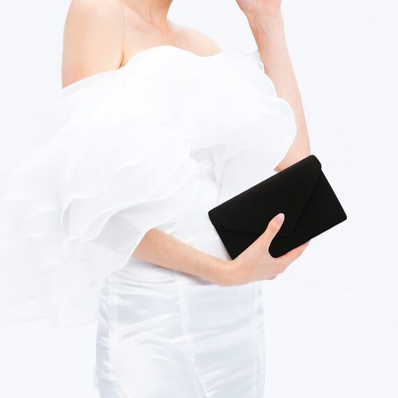 BBjinronjy Clutch Für Hochzeit Kettentasche Damen handtaschen damen klein,elegant Samt Umschlag Crossbody Klassisch Clutch Tasche Abendtasche Hochzeit (Schwarz 2)