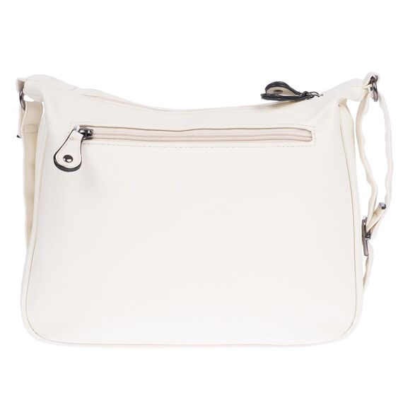 Christian Wippermann Damen Umhängetasche Mittelgroß - Strapazierfähiges, Wasserfestes Kunstleder in Leder Optik - Viele Fächer & Zwei Reißverschlüsse - 30x26x10cm, Trageriemen 155cm - Damenhandtasche