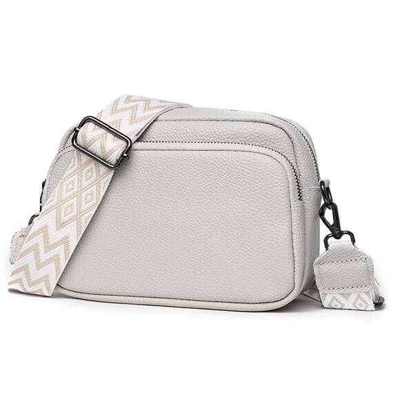 TIAASTAP Damen Umhängetasche Klein Leder Handtasche Crossbody Bag Crossbag Schultertasche Damen Tasche Moderne Taschen mit breitem Schultergurt und 3 Fächern