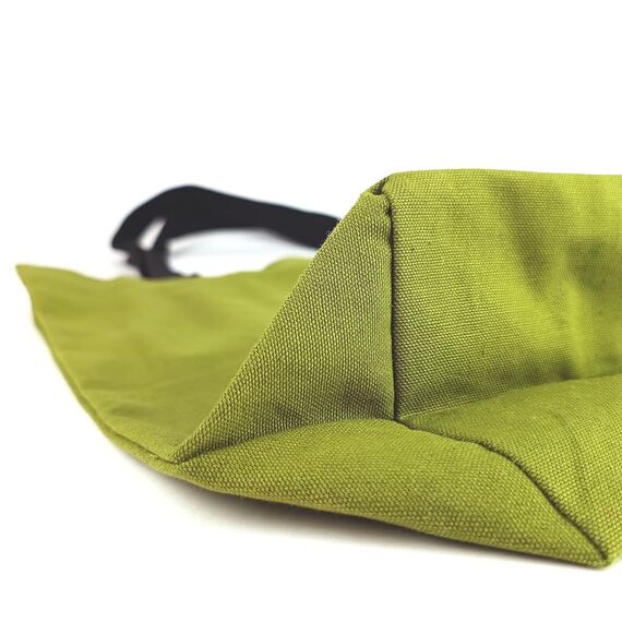 Cottonbagjoe Große Shopper Baumwolltasche 45 × 38 × 10 cm aus 220 g/m² Baumwolle – Stofftasche mit Reißverschluss-Innentasche, Softfinish & schwarzen Henkeln – OEKO-TEX® STANDARD 100