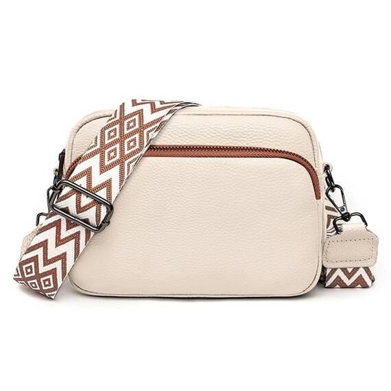 TIAASTAP Damen Umhängetasche Klein Leder Handtasche Crossbody Bag Crossbag Schultertasche Damen Tasche Moderne Taschen mit breitem Schultergurt und 3 Fächern