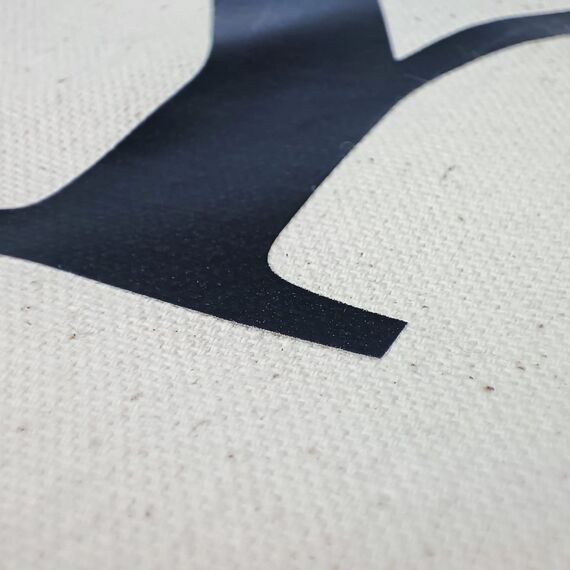 Cottonbagjoe Große Shopper Baumwolltasche 45 × 38 × 10 cm aus 220 g/m² Baumwolle – Stofftasche mit Reißverschluss-Innentasche, Softfinish & schwarzen Henkeln – OEKO-TEX® STANDARD 100