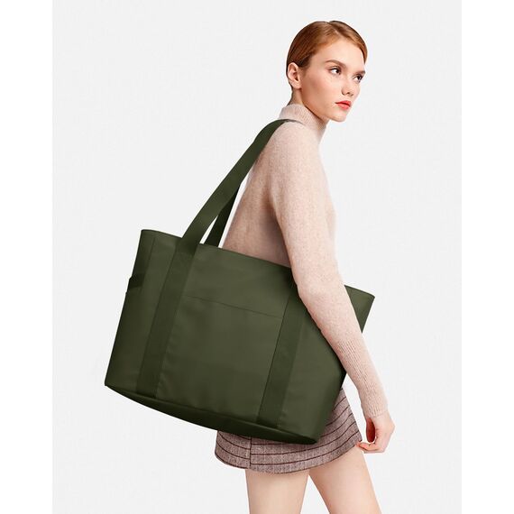 KALIDI Shopper Tasche Damen Handtasche Groß Arbeitstasche Uni Tasche Damen-Shopper Tote Bag Grün FüR Arbeit, School, BüRo, Schule
