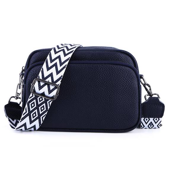 TIAASTAP Damen Umhängetasche Klein Leder Handtasche Crossbody Bag Crossbag Schultertasche Damen Tasche Moderne Taschen mit breitem Schultergurt und 3 Fächern