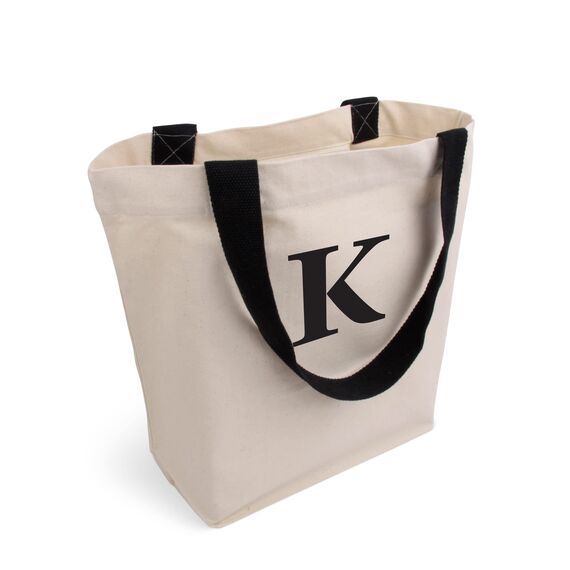 Cottonbagjoe Große Shopper Baumwolltasche 45 × 38 × 10 cm aus 220 g/m² Baumwolle – Stofftasche mit Reißverschluss-Innentasche, Softfinish & schwarzen Henkeln – OEKO-TEX® STANDARD 100