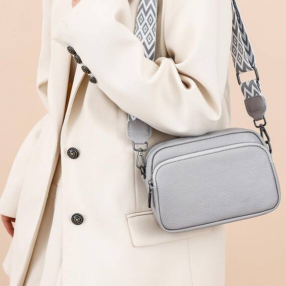 TIAASTAP Damen Umhängetasche Klein Leder Handtasche Crossbody Bag Crossbag Schultertasche Damen Tasche Moderne Taschen mit breitem Schultergurt und 3 Fächern