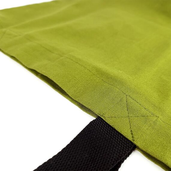 Cottonbagjoe Große Shopper Baumwolltasche 45 × 38 × 10 cm aus 220 g/m² Baumwolle – Stofftasche mit Reißverschluss-Innentasche, Softfinish & schwarzen Henkeln – OEKO-TEX® STANDARD 100