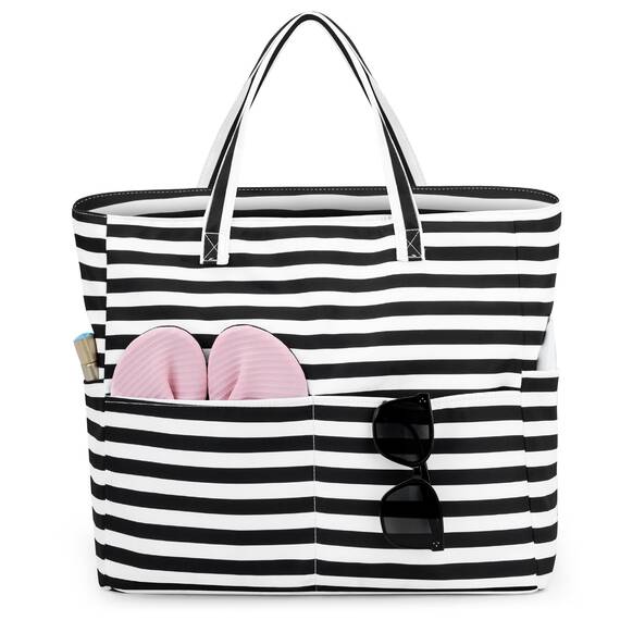 Strandtasche Badetasche Große XXL mit Reißverschluss Familie Beach Bag Shopper Damen, Leicht Faltbare Grosse Schwimmbadtasche, Urlaub Must Have Einkaufstaschen für Reisen Einkaufen Picknick Alltag