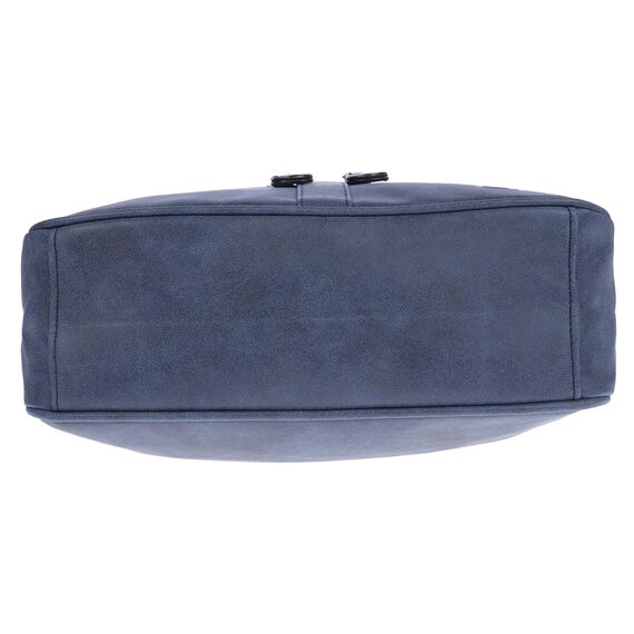 Christian Wippermann Damen Umhängetasche Mittelgroß - Strapazierfähiges, Wasserfestes Kunstleder in Leder Optik - Viele Fächer & Zwei Reißverschlüsse - 30x26x10cm, Trageriemen 155cm - Damenhandtasche