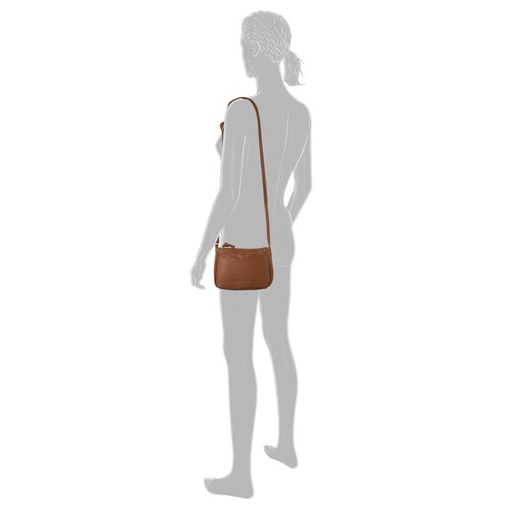 TOM TAILOR Umhängetasche Damen Cilia Schultertasche, Braun (Cognac), 4x14x21 cm, TOM TAILOR Handtaschen, Taschen für Damen, klein