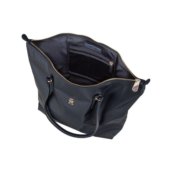 Tommy Hilfiger Damen Tote Bag Tasche Poppy mit Reißverschluss, Blau (Space Blue), Einheitsgröße