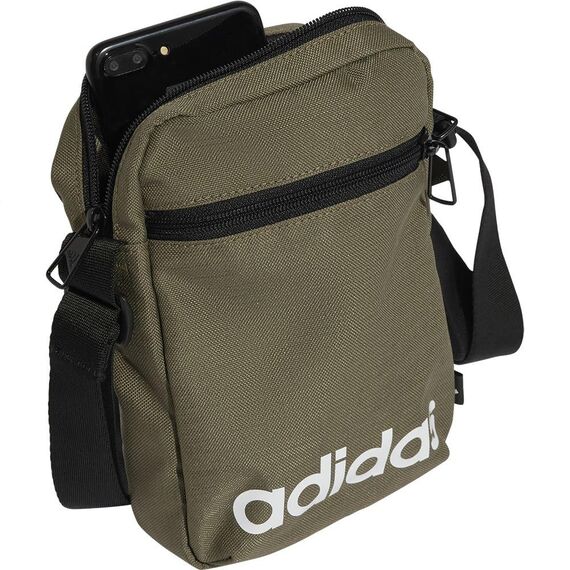 Adidas Unisex Essentials Organizer, Olive strata/White, One Size