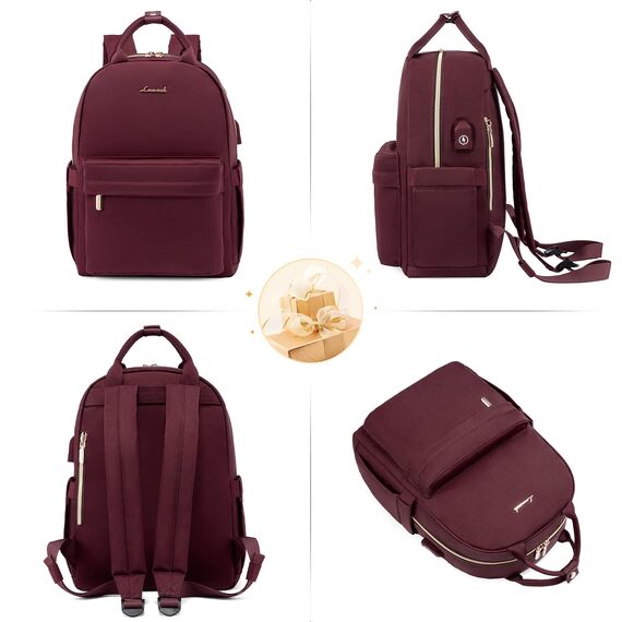 LOVEVOOK Rucksack Damen Klein Cityrucksack Handtasche 2 in 1 Wasserdicht 13.3 zoll Laptop Schultasche Mini Backpack Women Elegant Tagesrucksack Kleiner Casual Daypack für Reise Freizeit Arbeit