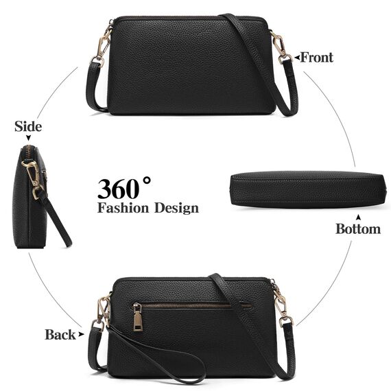 GAEKEAO Umhängetasche Damen Handy, Crossbody Bag Damen, Tasche Damen umhängetasche Geldbörse, Handtasche Damen umhängetasche, mit Kartenfächer Verstellbar Abnehmbar Schultergurt für Frauen