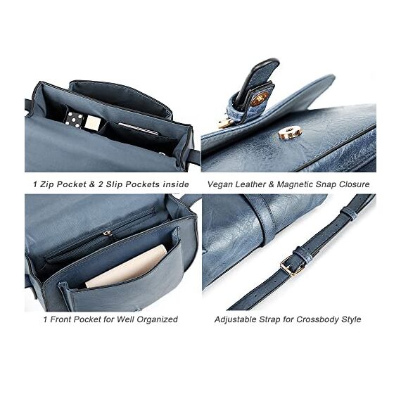 AFKOMST Umhängetasche Damen Klein, Frauen PU Leder Schultertaschen, Handtasche Damen, mit Verstellbar Abnehmbar Schultergurt