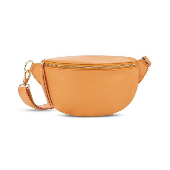 Expatrié Bauchtasche Damen Orange - Alice Small - Gürteltasche für Festival, Reisen & Alltag aus Veganem Leder - Brusttasche Stylisch - Wasserabweisend
