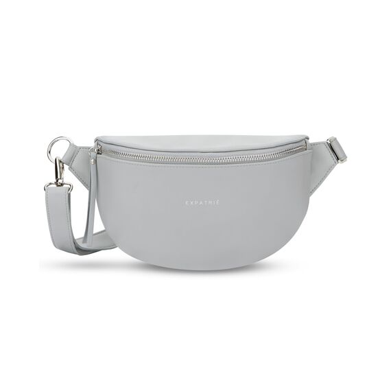 Expatrié Bauchtasche Damen Grau - Alice Small - Gürteltasche für Festival, Reisen & Alltag aus Veganem Leder - Brusttasche Stylisch - Wasserabweisend