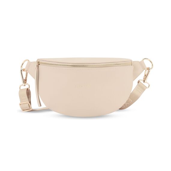 Expatrié Bauchtasche Damen Beige - Alice Small - Gürteltasche für Festival, Reisen & Alltag aus Veganem Leder - Brusttasche Stylisch - Wasserabweisend