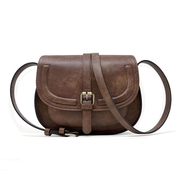 AFKOMST Umhängetasche Damen Klein, Frauen PU Leder Schultertaschen, Handtasche Damen, mit Verstellbar Abnehmbar Schultergurt