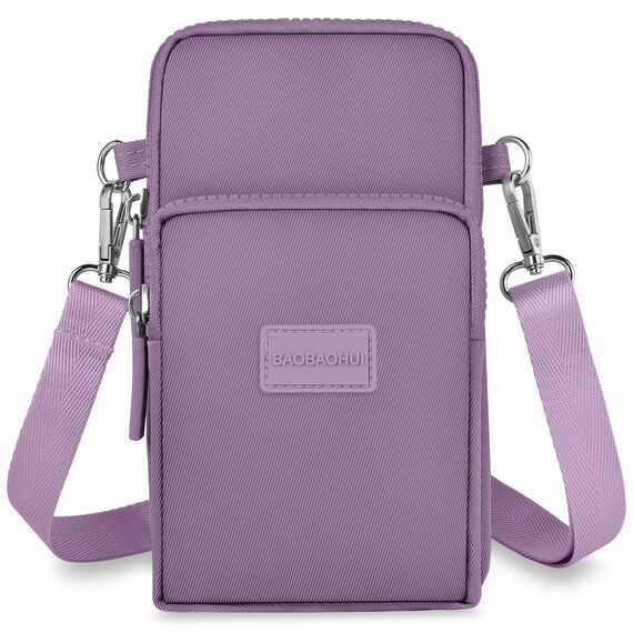 Aucuu Handytasche zum Umhängen Damen, Kleine Umhängetasche mit Kopfhörer Eingang, Geldbörse Damen, Crossbody Schultertasche Handytasche, Verstellbar Abnehmbar Schultergurt für Handy 7 Zoll