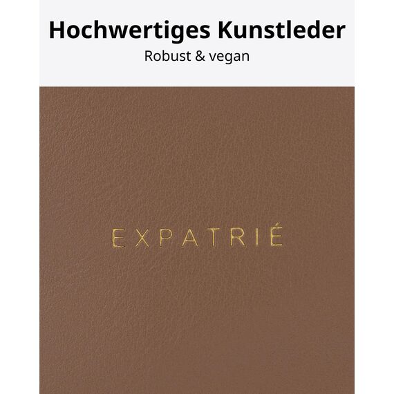 Expatrié Bauchtasche Damen Braun - Alice Small - Gürteltasche für Festival, Reisen & Alltag aus Veganem Leder - Brusttasche Stylisch - Wasserabweisend