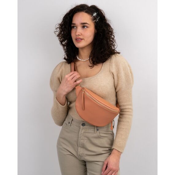 Expatrié Bauchtasche Damen Rosa - Alice Small - Gürteltasche für Festival, Reisen & Alltag aus Veganem Leder - Brusttasche Stylisch - Wasserabweisend