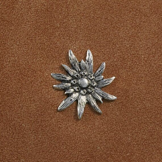 dressforfun Dirndl Tasche, Handtasche Damen mittelgroß, Trachten Mode, Trachtentasche Wildlederoptik, Edelweiß, Damen Tasche, Umhängetasche, Oktoberfest Accessoires, Damen-Schultertaschen - braun