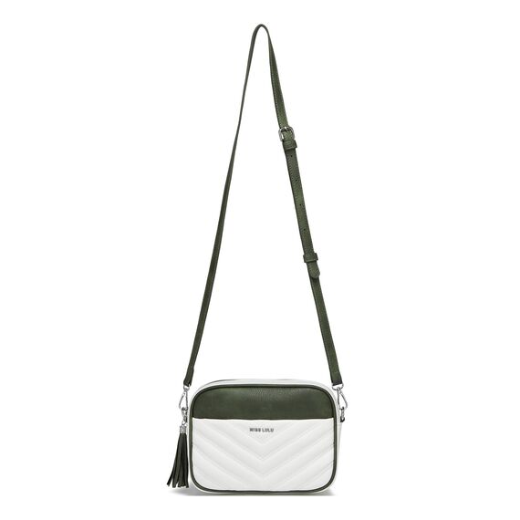 Miss Lulu Umhängetasche Damen Klein, Handytasche zum Umhängen aus PU Leder, Crossbody Bag mit Verstellbarem Gurt, Umhängetaschen Schultertaschen mit 4 Fächern