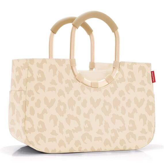 reisenthel loopshopper M leo vanilla – Stabile Tasche mit praktischen Fächern aus recycelten PET-Flaschen – Eleganz beim Einkaufen, viel Funktion inklusive!