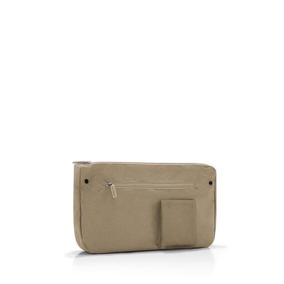 reisenthel loopshopper M Frame Rhombus Olive – Stabile Tasche mit praktischen Fächern aus recycelten PET-Flaschen – Eleganz beim Einkaufen, viel Funktion inklusive!