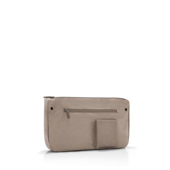 reisenthel loopshopper M summerstripes coffee – Stabile Tasche mit praktischen Fächern aus recycelten PET-Flaschen – Eleganz beim Einkaufen, viel Funktion inklusive!