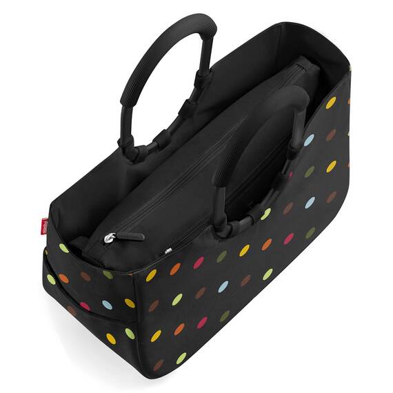 reisenthel loopshopper M frame dots – Stabile Tasche mit praktischer Fächeraufteilung und großer Innentasche aus recycelten PET-Flaschen – wasserabweisendes Design