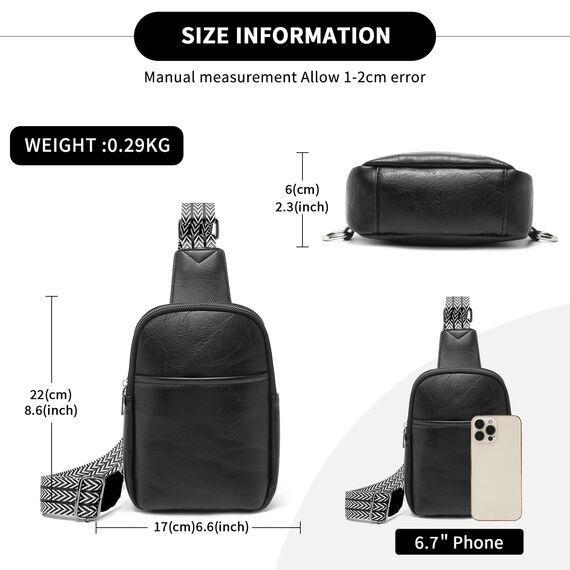 Miss Lulu Umhängetasche Damen Klein, Handytasche zum Umhängen aus PU Leder, Crossbody Bag mit Verstellbarem Gurt, Umhängetaschen Schultertaschen mit 4 Fächern