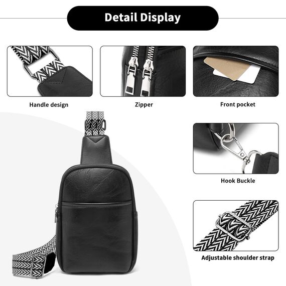 Miss Lulu Umhängetasche Damen Klein, Handytasche zum Umhängen aus PU Leder, Crossbody Bag mit Verstellbarem Gurt, Umhängetaschen Schultertaschen mit 4 Fächern