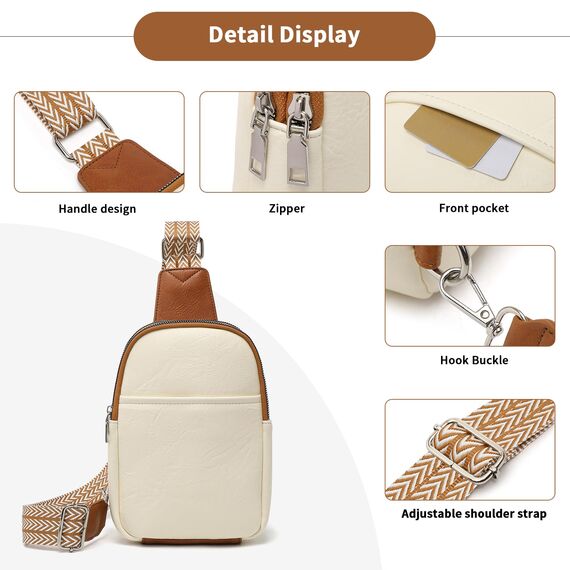 Miss Lulu Umhängetasche Damen Klein, Handytasche zum Umhängen aus PU Leder, Crossbody Bag mit Verstellbarem Gurt, Umhängetaschen Schultertaschen mit 4 Fächern