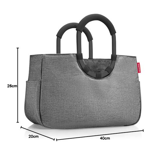 reisenthel loopshopper M – Stabile Tasche mit praktischer Fächeraufteilung und großer Innentasche aus recycelten PET-Flaschen – wasserabweisendes Design