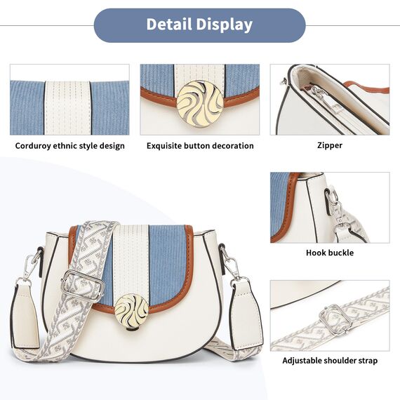 Miss Lulu Umhängetasche Damen Klein, Handytasche zum Umhängen aus PU Leder, Crossbody Bag mit Verstellbarem Gurt, Umhängetaschen Schultertaschen mit 4 Fächern