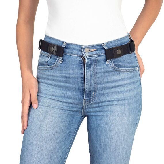 Lavenda® Elastischer Gürtel ohne Schnalle Damen – Schnallenfreier Gürtel Damen oder Herren – Unsichtbarer justierbarer Stretchgürtel