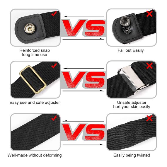 JasGood Schnallenfreier Damen Stretch Elastischer Gürtel für Damen Herren, Plus Size Keine Schnalle Unsichtbarer Gürtel für Jeans Hosen, Beige, 64cm(Für Hosengröße 86cm-125cm)