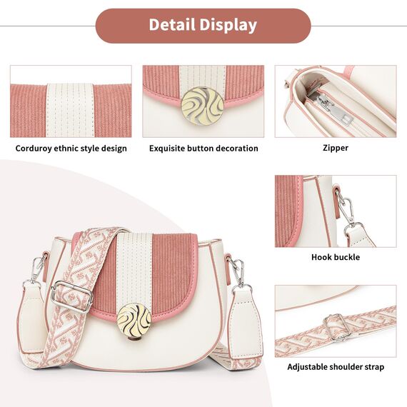 Miss Lulu Umhängetasche Damen Klein, Handytasche zum Umhängen aus PU Leder, Crossbody Bag mit Verstellbarem Gurt, Umhängetaschen Schultertaschen mit 4 Fächern