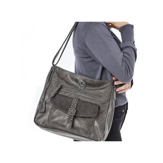 Rieker Damen Handtasche H1340-42 grau