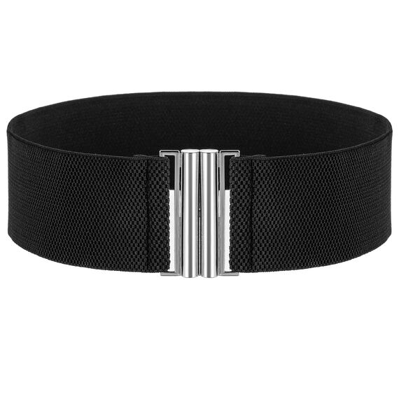 Andibro Breiter elastischer Gürtel für Damen,Stretch Taillengürtel Damenkleid Schnallengürtel Vintage Cinch verstellbarer Bund