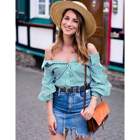 JasGood Damen Ledergürtel für Jeans Hosen Kleider Mode Goldschnalle Damen Leder Gürtel,Navy blau,120cm